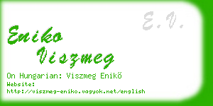 eniko viszmeg business card